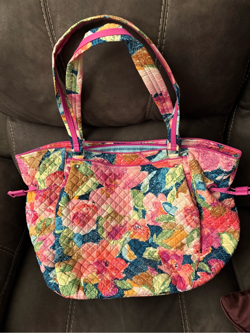 Vera Bradley Quilted Superbloom Glenna Tote - Multicolor NWT - Picture 4 of 13